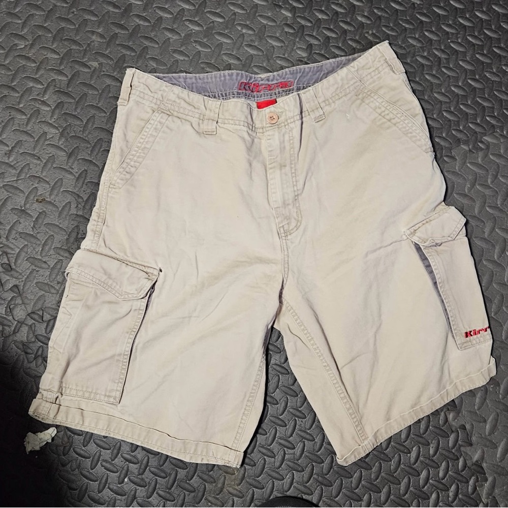 Kirra Beige Cargo Shorts for Men